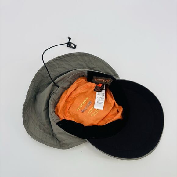 Stetson No Fly Zone Fishing Hat Baseball Cap L-XL Neck Flap UPF 50 6 Panel Beige - Picture 6 of 8